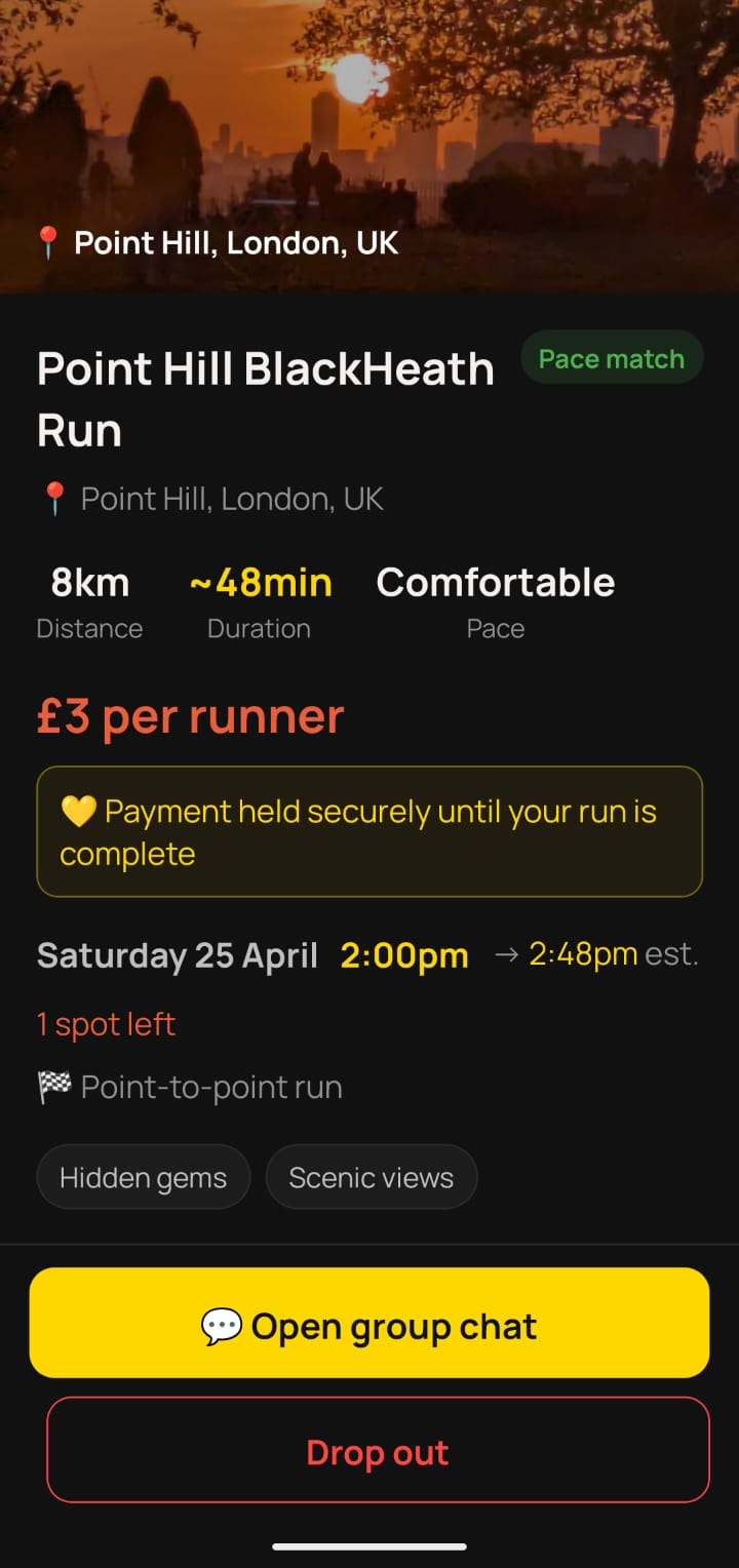 Run detail and host profile